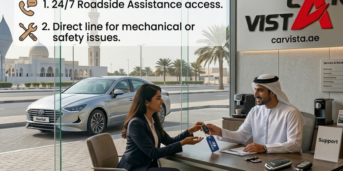 Is 24/7 roadside assistance included with a Hyundai Car Rental in Abu Dhabi?
