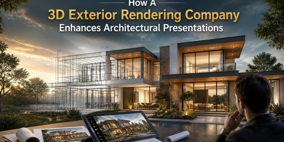 How A 3D Exterior Rendering Company Enhances Architectural Presentations