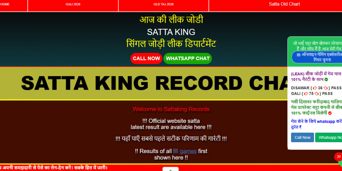 Satta King Record – Explore Daily Charts and Historical Information